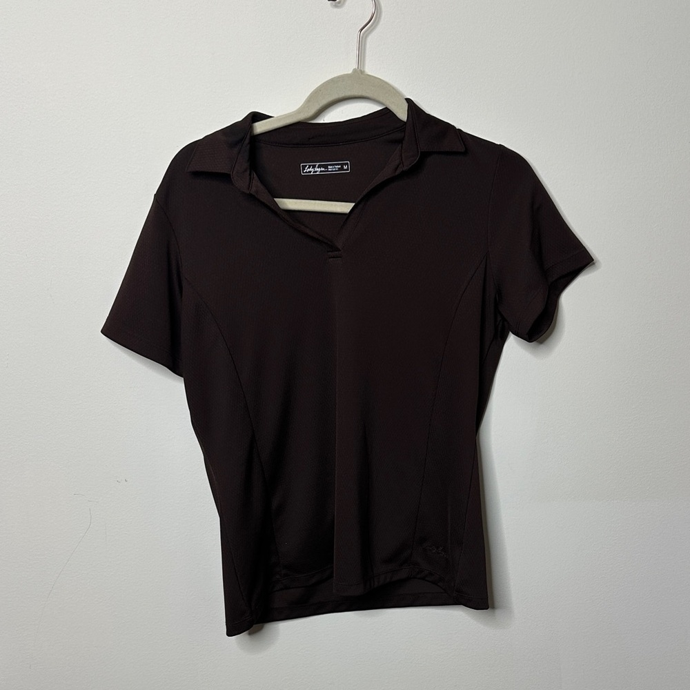 Lady Hagen Brown Golf Top